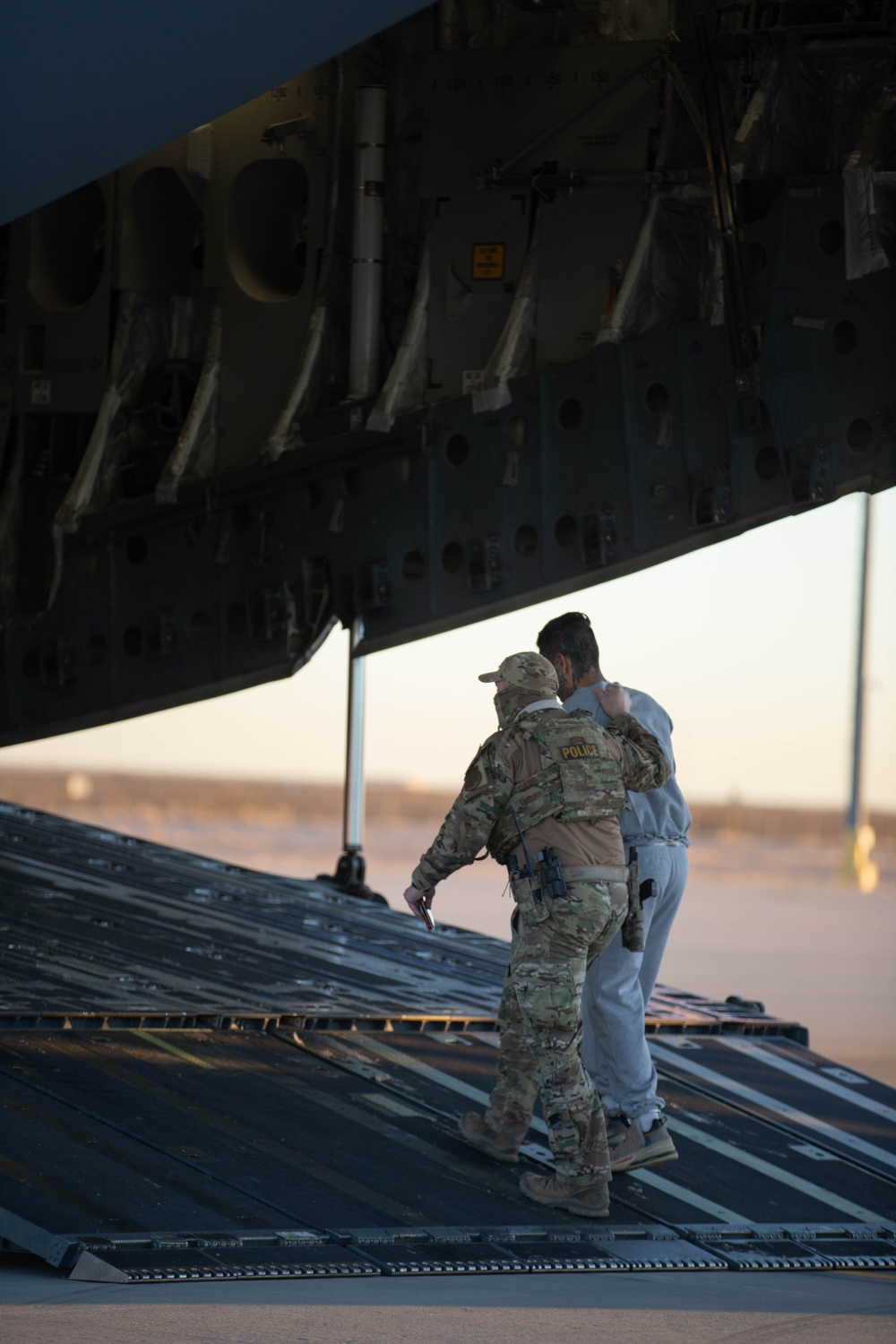 Deportation Flight from Fort Bliss