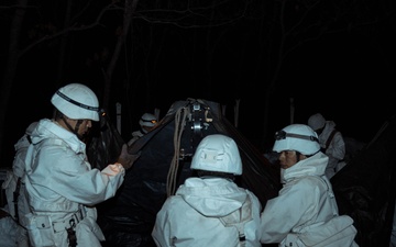 JGSDF Members Set Up Tent