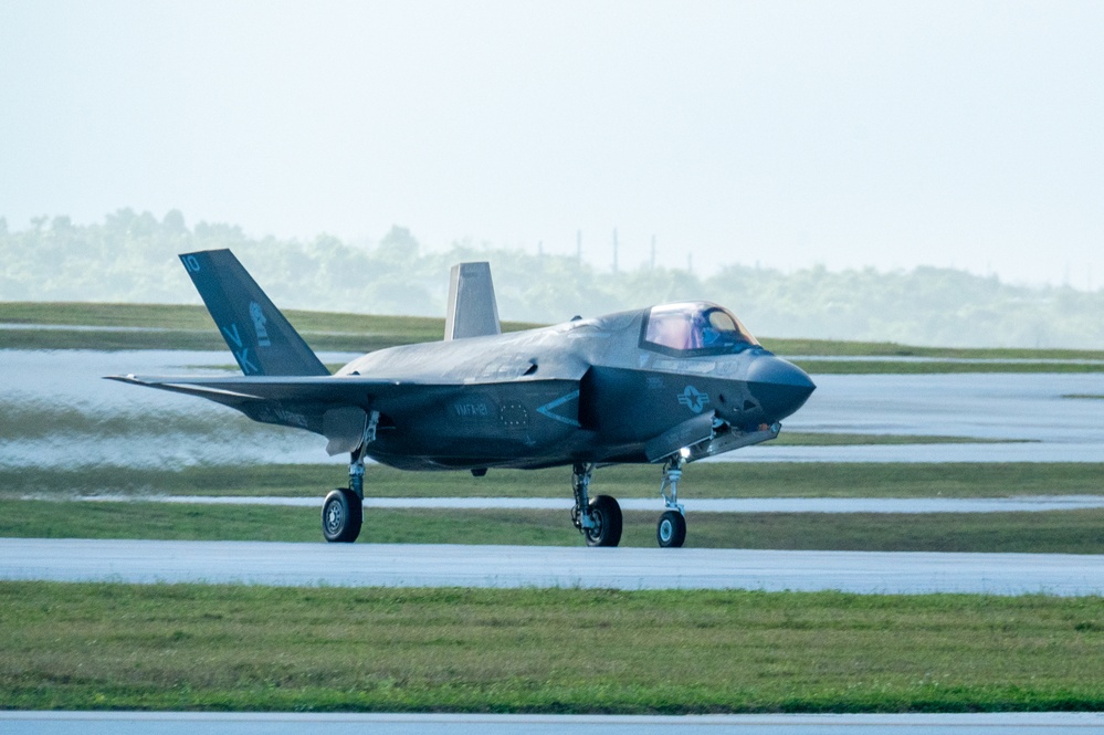 U.S. Marine Corps F-35’s touchdown in Guam for CN25