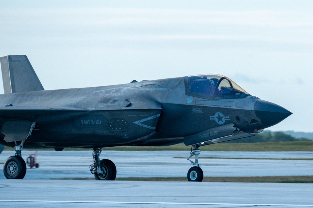 U.S. Marine Corps F-35’s touchdown in Guam for CN25