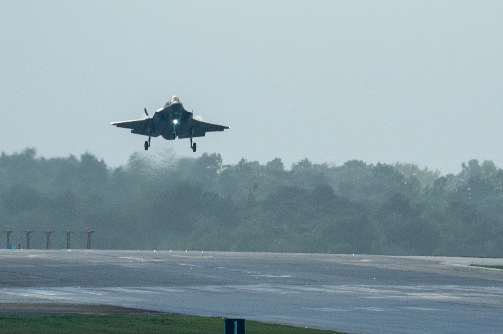 U.S. Marine Corps F-35’s touchdown in Guam for CN25