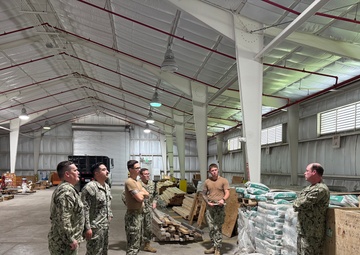 NMCB-3 Commanding Officer Visit Diego Garcia