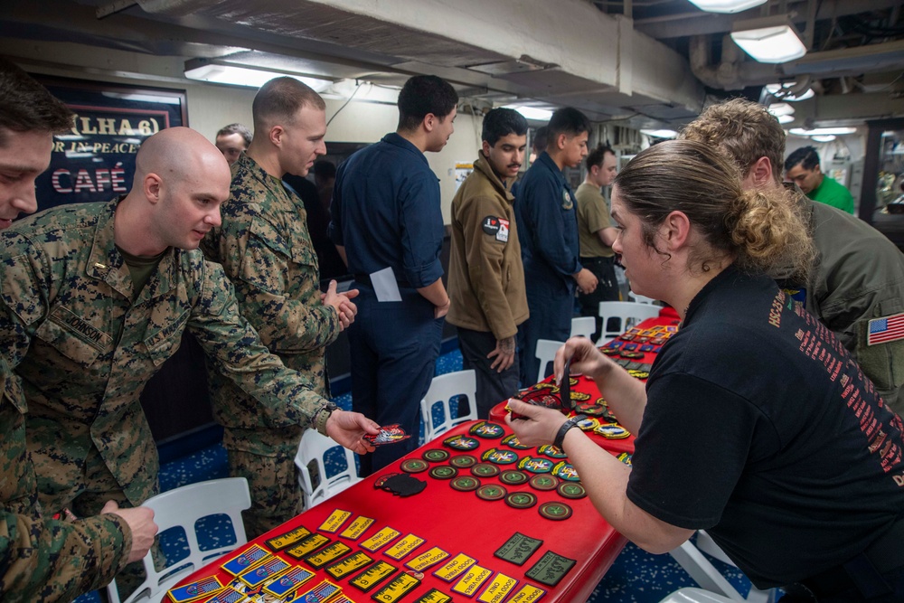 Coin and Patch Night aboard USS America (LHA 6)