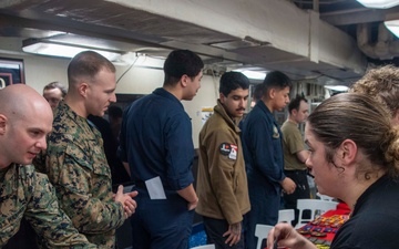 Coin and Patch Night aboard USS America (LHA 6)