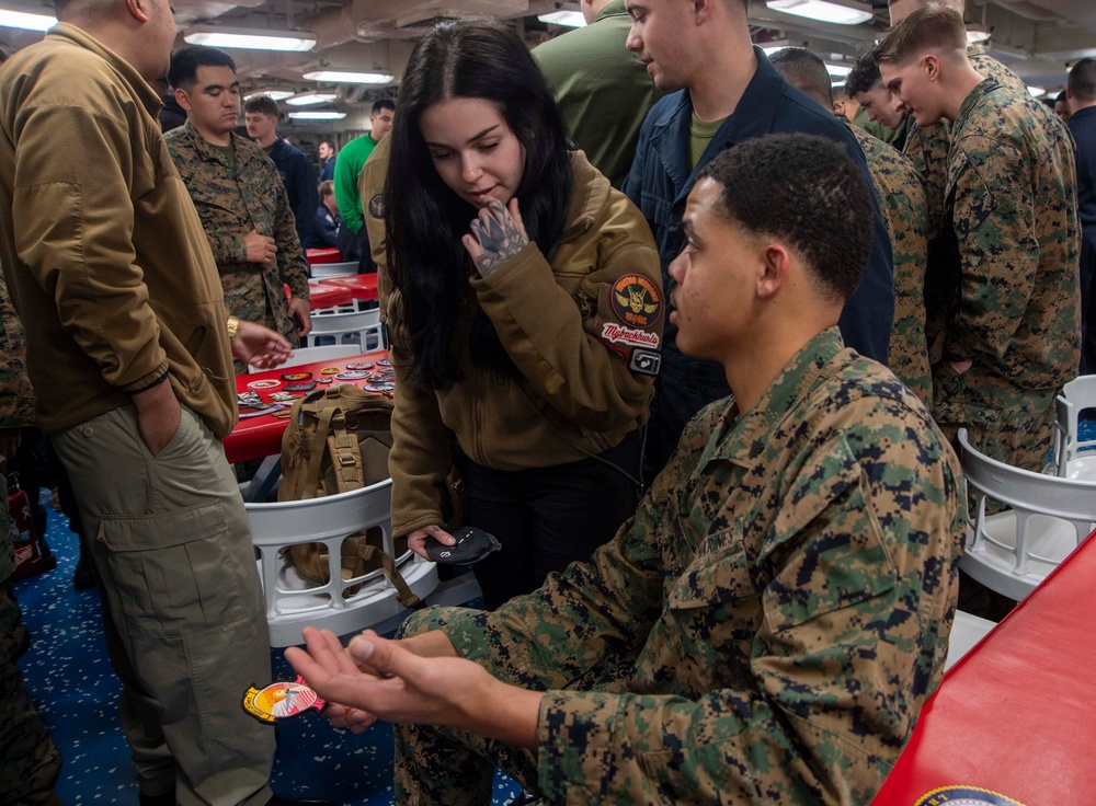 Coin and Patch Night aboard USS America (LHA 6)