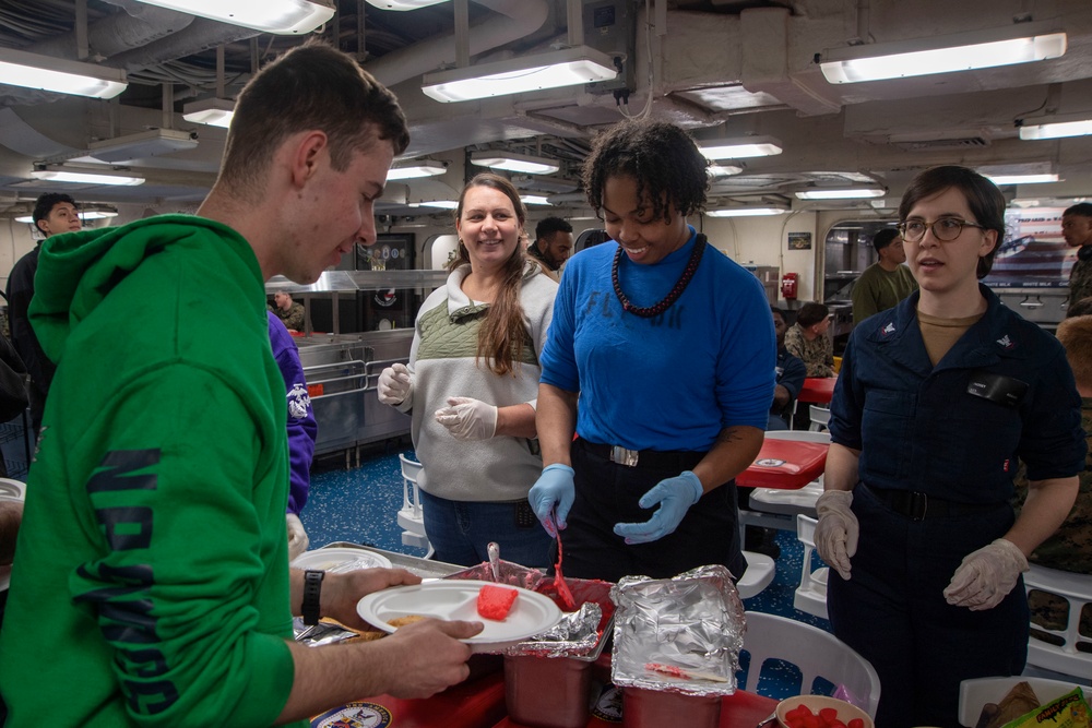 Social Night aboard USS America (LHA 6)