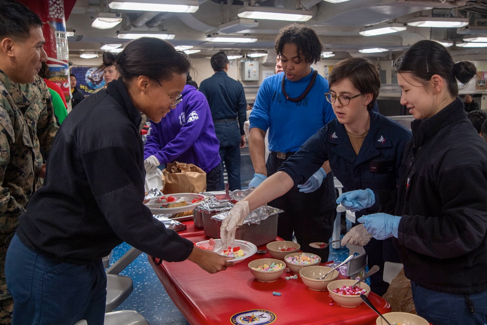 Social Night aboard USS America (LHA 6)