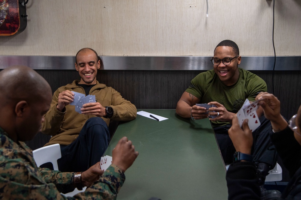 Social Night aboard USS America (LHA 6)