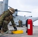 Marines arm and refuel for aerial gunnery target shoot off the coast of Okinawa