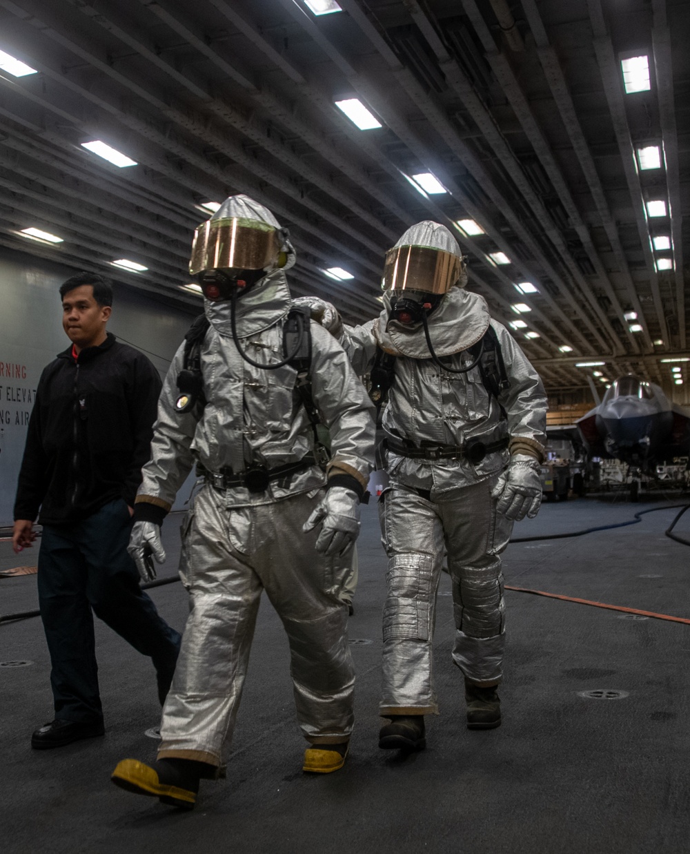 Aviation Firefighting Drill aboard USS America (LHA 6)