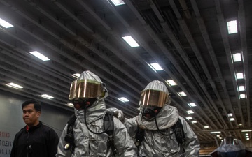 Aviation Firefighting Drill aboard USS America (LHA 6)