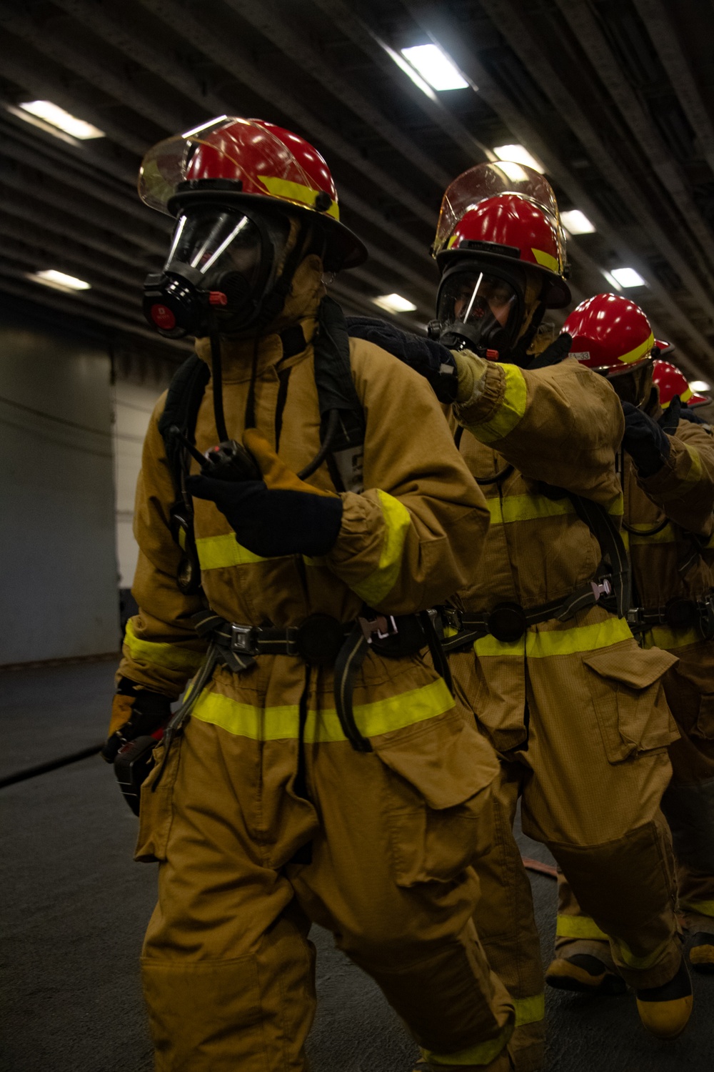 Aviation Firefighting Drill aboard USS America (LHA 6)