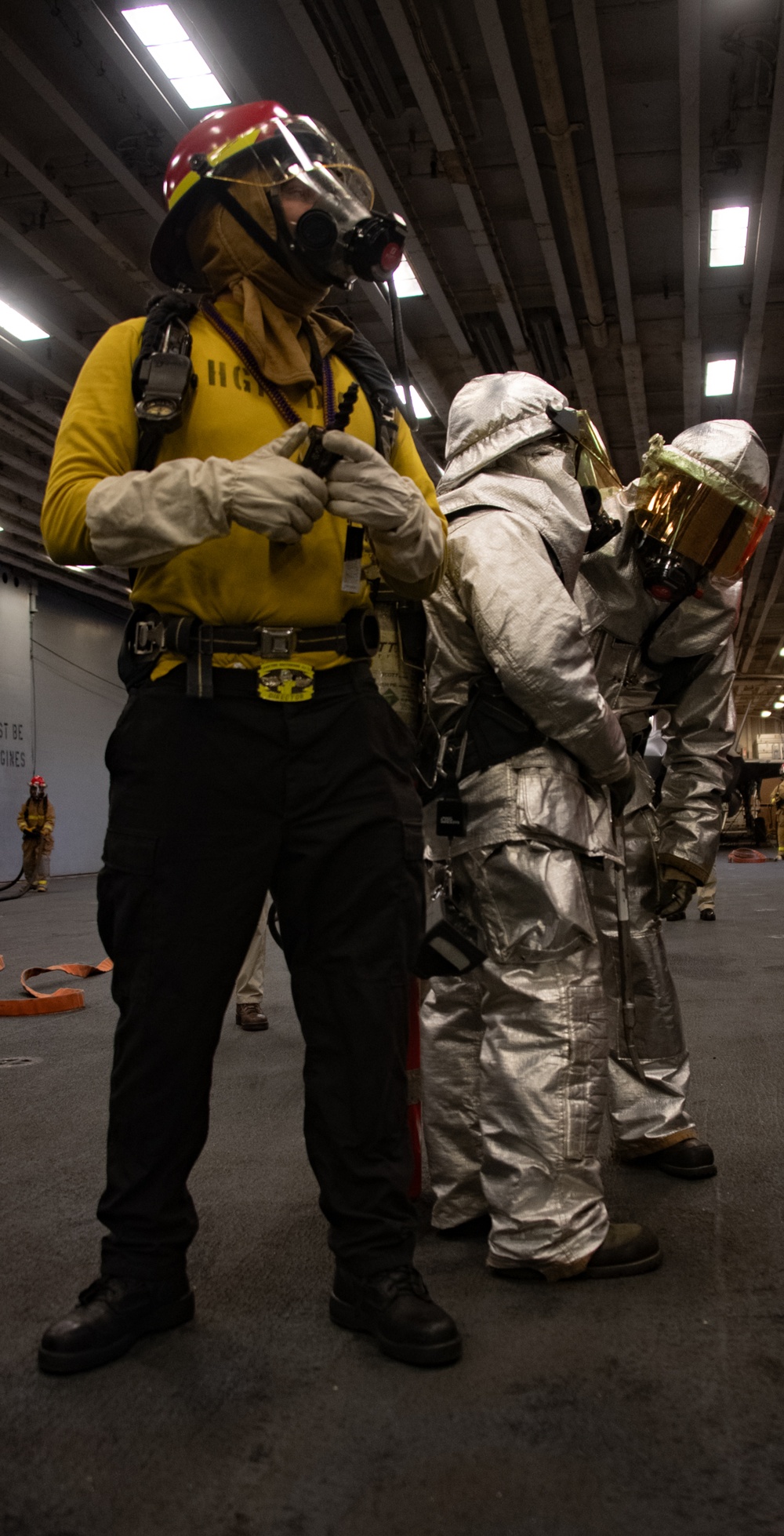 Aviation Firefighting Drill aboard USS America (LHA 6)