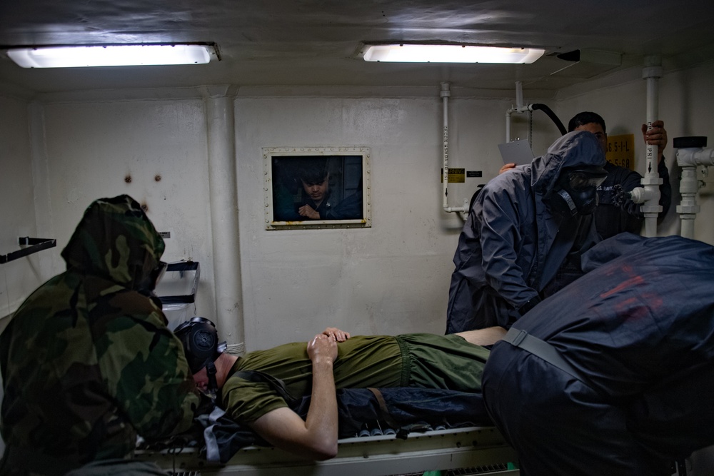 CBR Training aboard USS America (LHA 6)