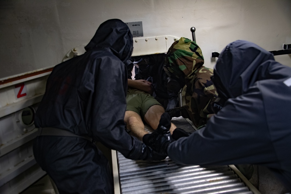 CBR Training aboard USS America (LHA 6)