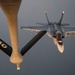 U.S. Navy F/A-18 Super Hornets refueled