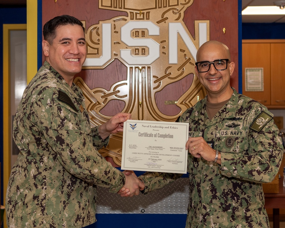 NSA Souda Bay February CPOLDC Graduation