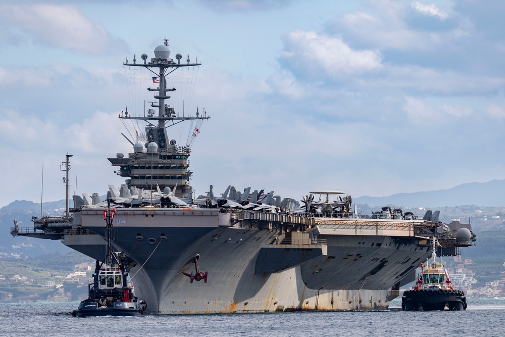 Team Souda welcomes USS Harry S. Truman (CVN 75)