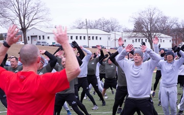 Wounded Warrior Regiment and the FBI National Academy conduct joint physical training event, build camaraderie.