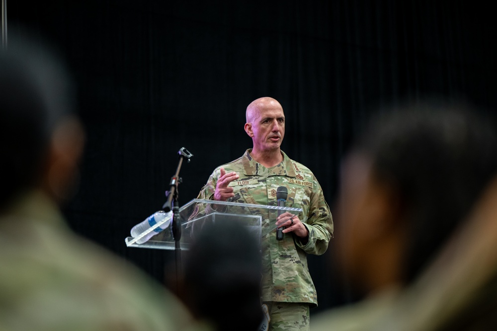 Chief Master Sgt. of the Air Force David Flosi Engages Airmen at Homestead ARB on Readiness and Great Power Competition