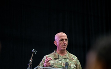 Chief Master Sgt. of the Air Force David Flosi Engages Airmen at Homestead ARB on Readiness and Great Power Competition