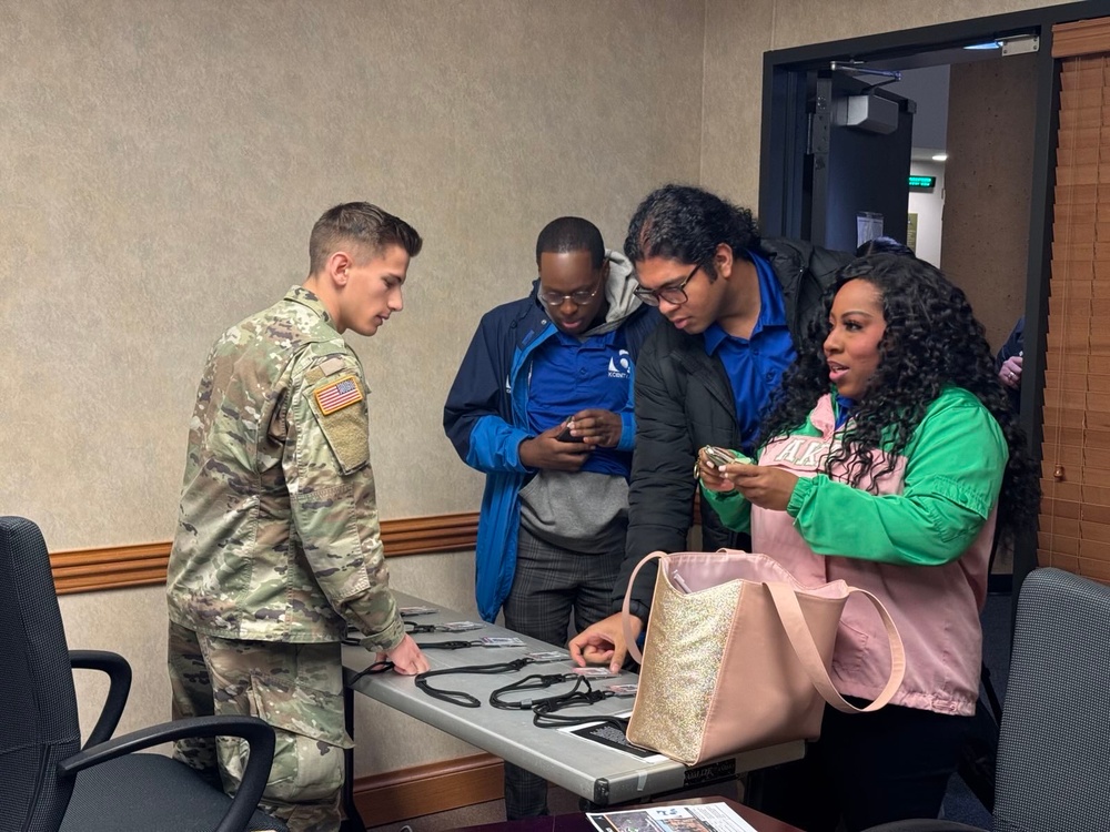 Media Personnel from KCEN Channel 6 News Receive Media Credentials on Fort Cavazos