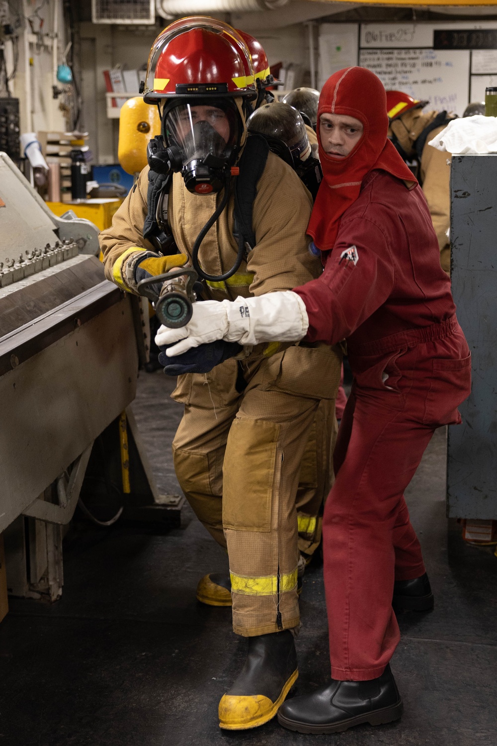 USS Wasp Conducts Damage Control Drill