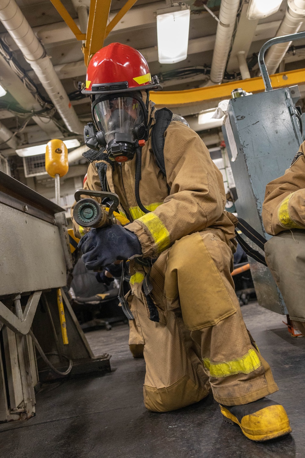 USS Wasp Conducts Damage Control Drill