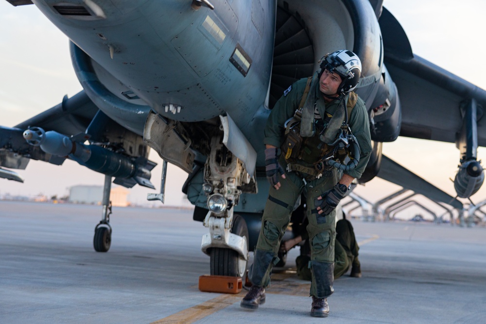 U.S. Marines with VMA-231 conduct flight operations at NAF El Centro