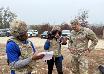 Media Personnel from KCEN Channel 6 News Attend Law Enforcement Weapons Training and Qualification with Law Enforcement Activity on Fort Cavazos