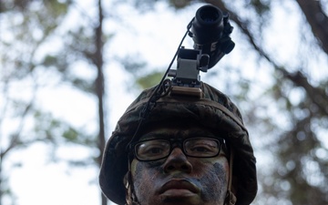 U.S. Marines with the 2nd MAW Band hold security force training