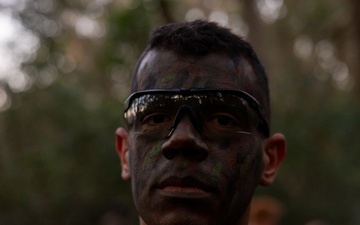 U.S. Marines with the 2nd MAW Band hold security force training