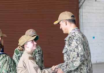 U.S. Naval Forces Southern Command/U.S. 4th Fleet Commander visits USS St. Louis and Naval Station Guantanamo Bay Sailors