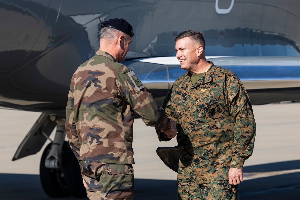 French Army Chief of Staff Visits I MEF