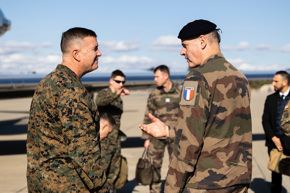 French Army Chief of Staff Visits I MEF