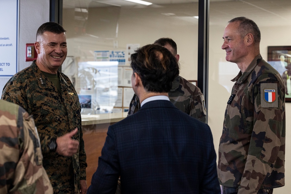 French Army Chief of Staff Visits I MEF