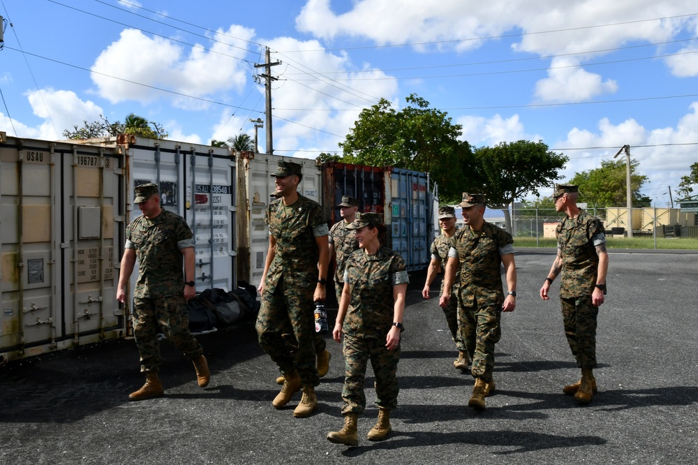 Maj. Gen. Valerie A. Jackson conducts Town hall in Puerto Rico