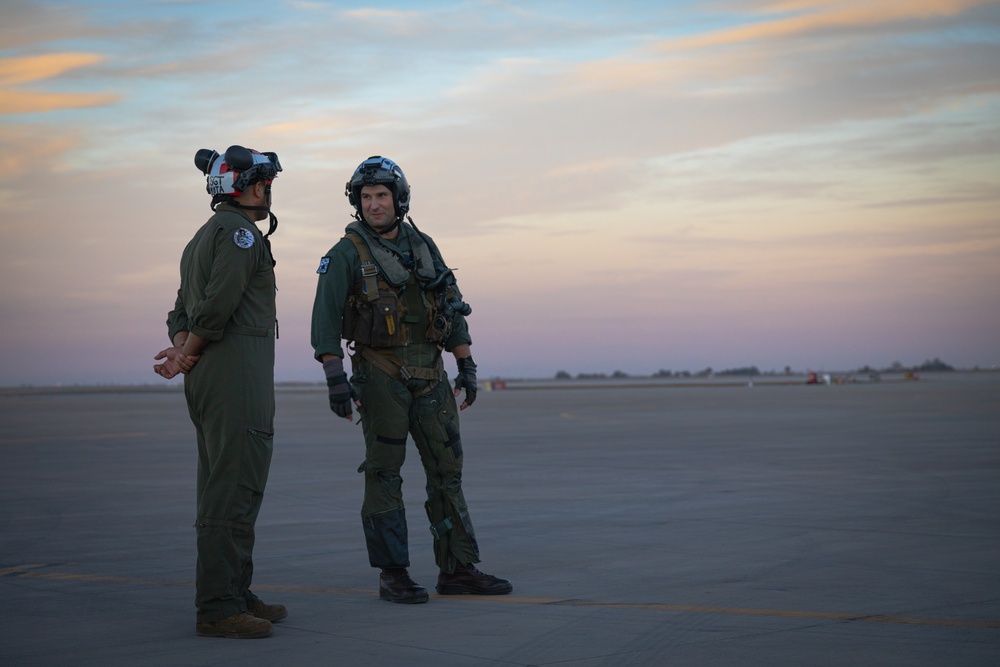 U.S. Marines with VMA-231 conduct flight operations at NAF El Centro