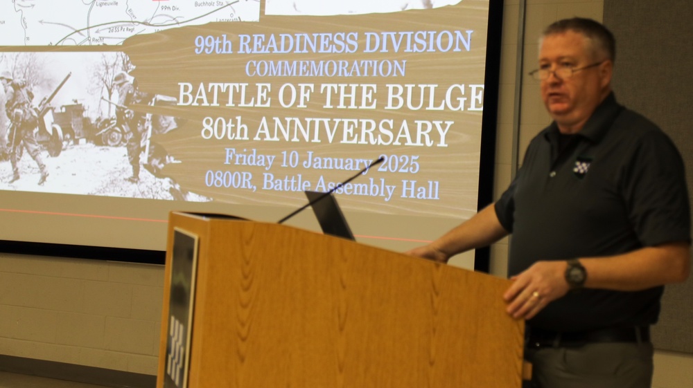 Army Reserve division commemorates 80th anniversary of Battle of the Bulge