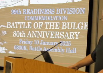 Army Reserve division commemorates 80th anniversary of Battle of the Bulge