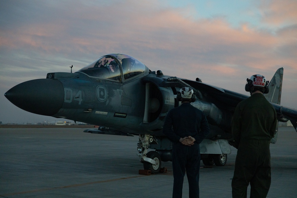 U.S. Marines with VMA-231 conduct flight operations at NAF El Centro