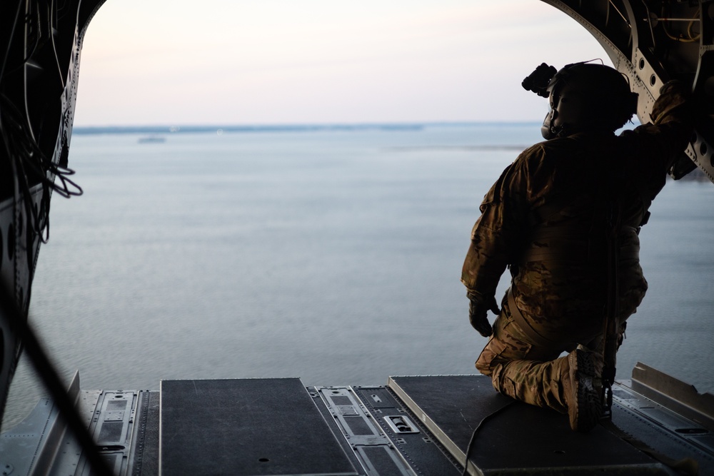 XVIII Airborne Corps Brigade Separates Best Squad Competition: Day 2 Chinook Helicopter Flight