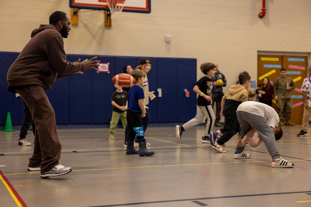 NFL Athletes Visit Quantico