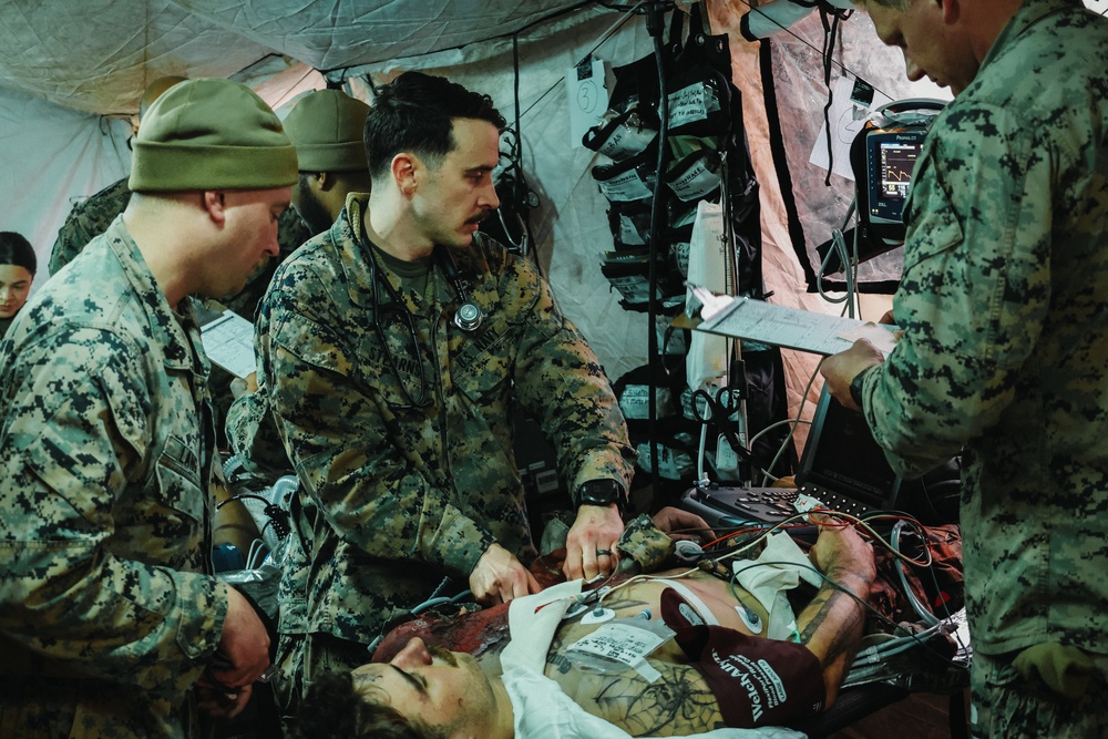 26th MEU Mass Casualty Drill on Camp Davis