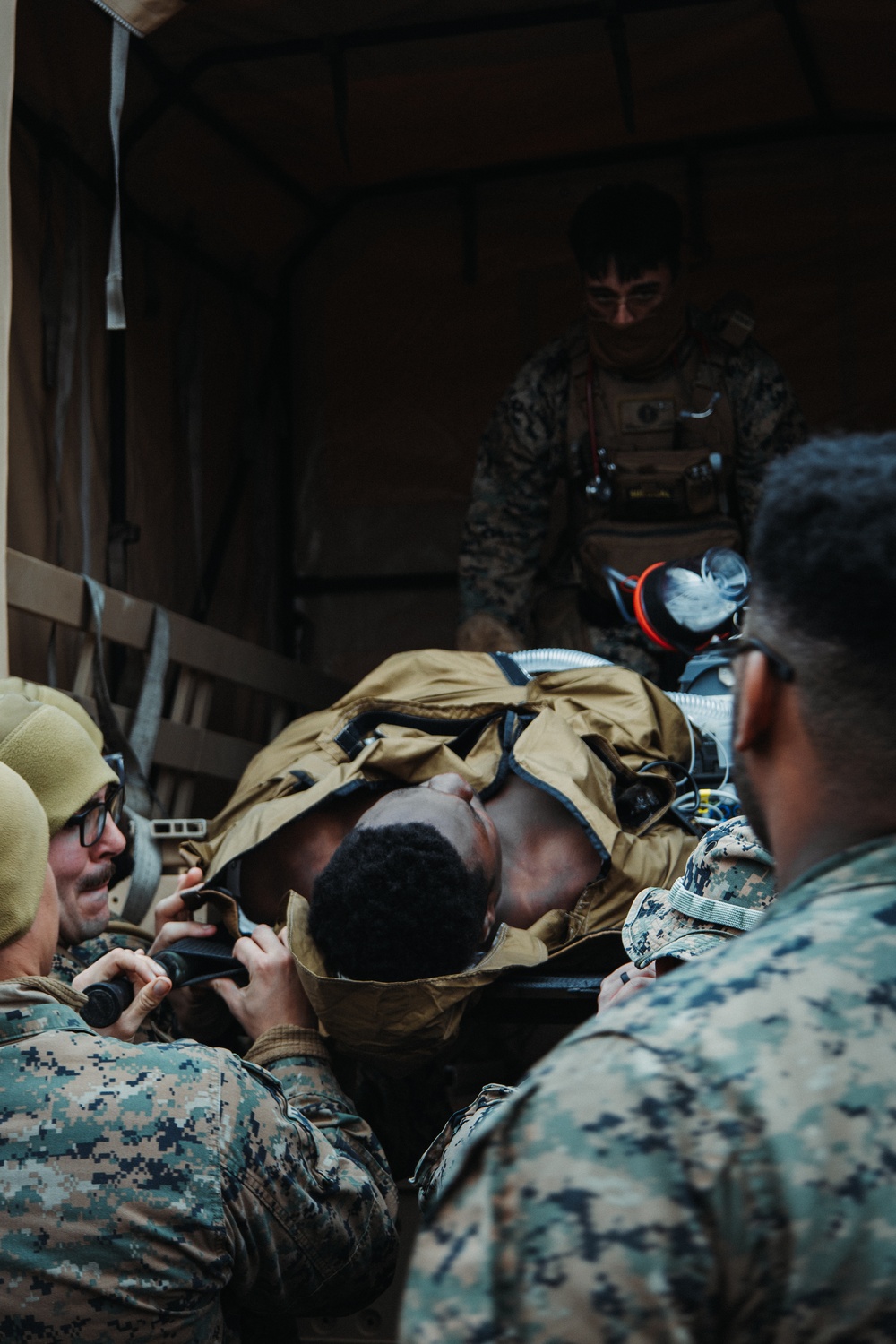 26th MEU Mass Casualty Drill on Camp Davis