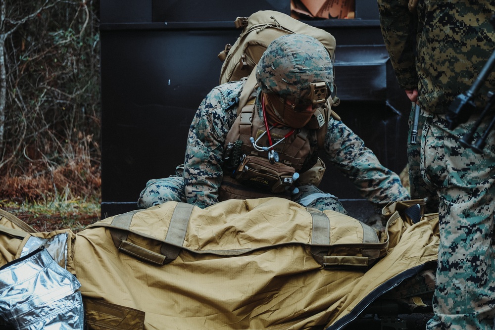 26th MEU Mass Casualty Drill on Camp Davis