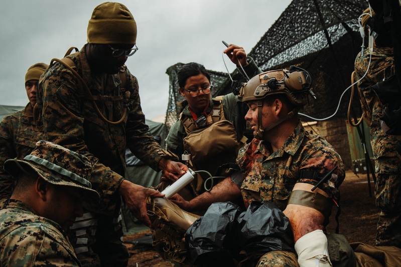 26th MEU Mass Casualty Drill on Camp Davis