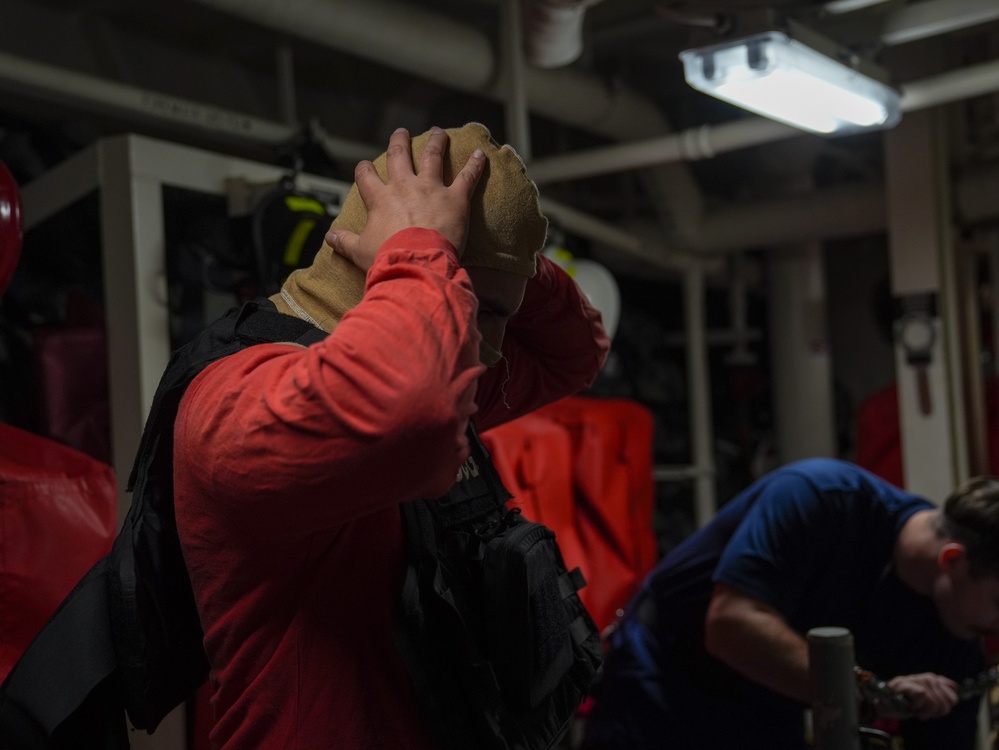Coast Guard Cutter Midgett conducts gunnery exercise