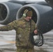 914th ARW maintenance squadron member prepares KC-135 for flight