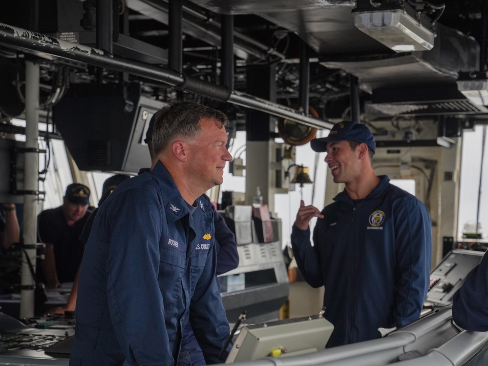 Coast Guard Cutter Midgett conducts gunnery exercise